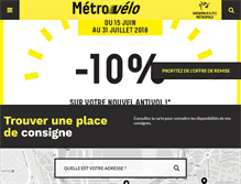 Tablet Screenshot of metrovelo.fr